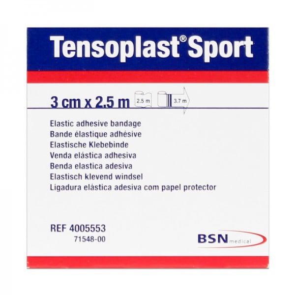 Tensoplast Sport 3 cm x 2,5 metros: Ligadura elástica adesiva porosa